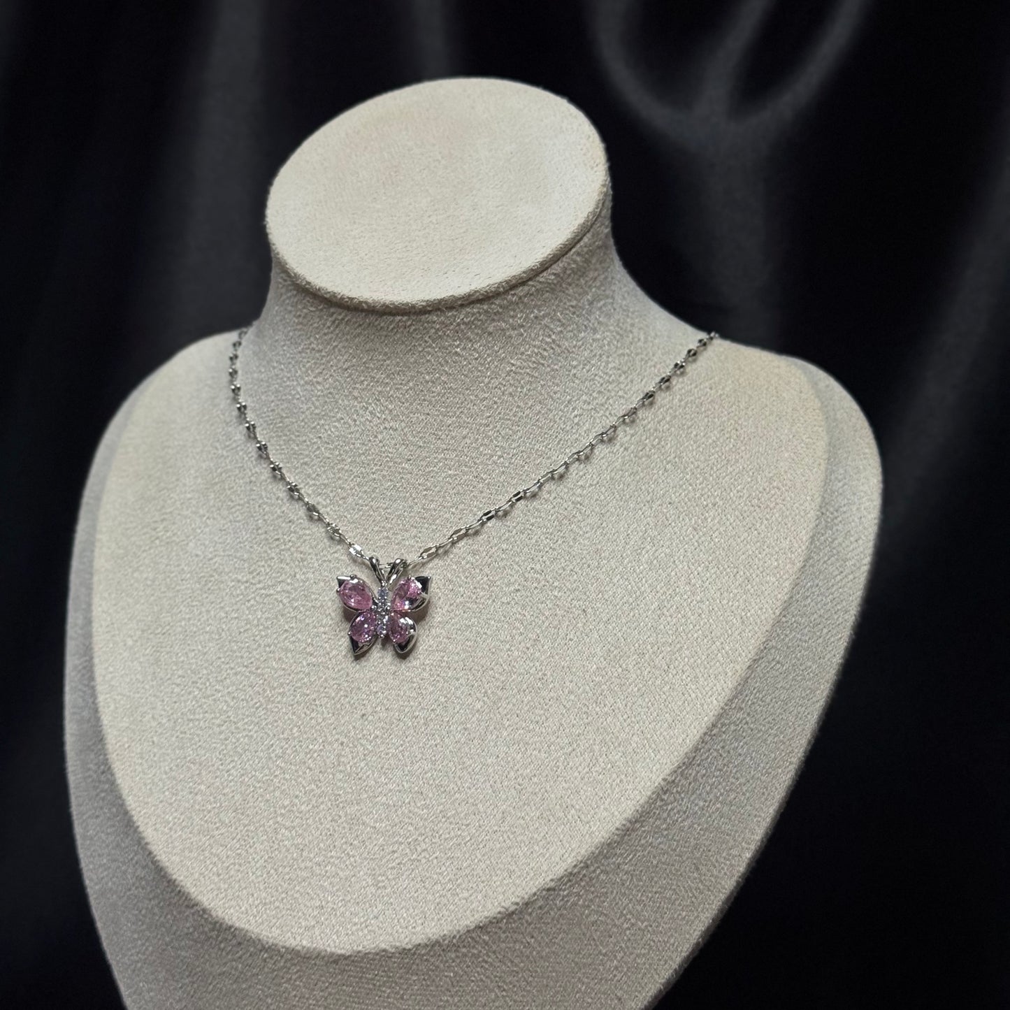 Silver Butterfly Necklace