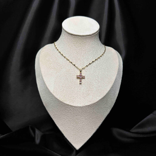 Колие с розов кръст