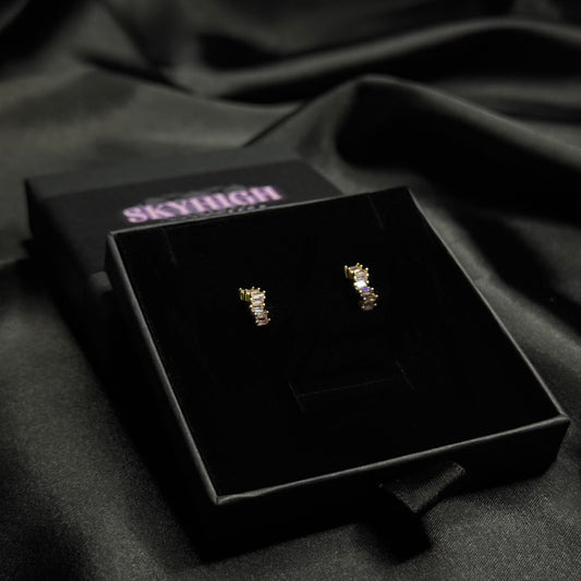 Обеци с розова светлина