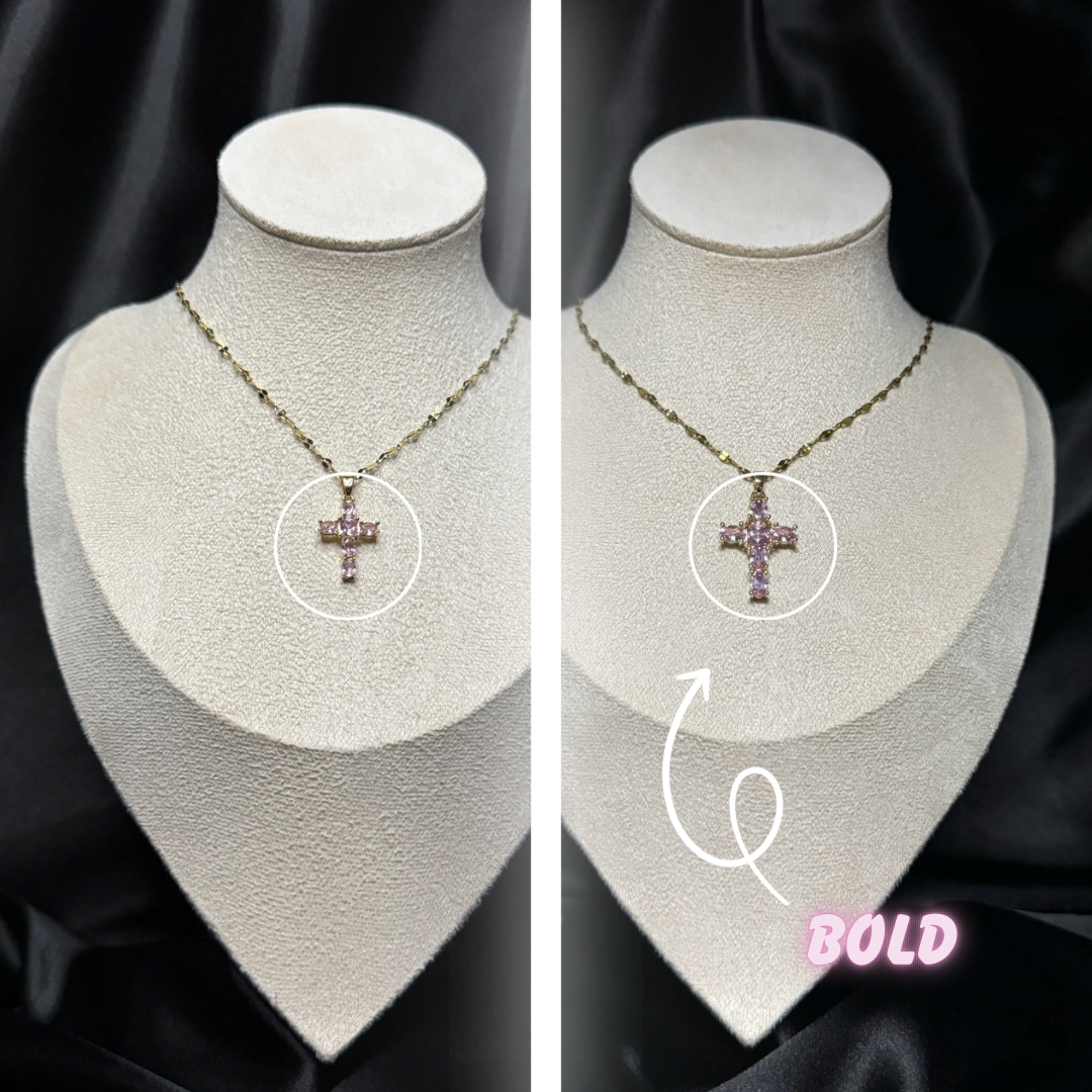 Колие с розов кръст