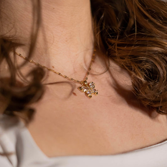 Gold Butterfly Necklace