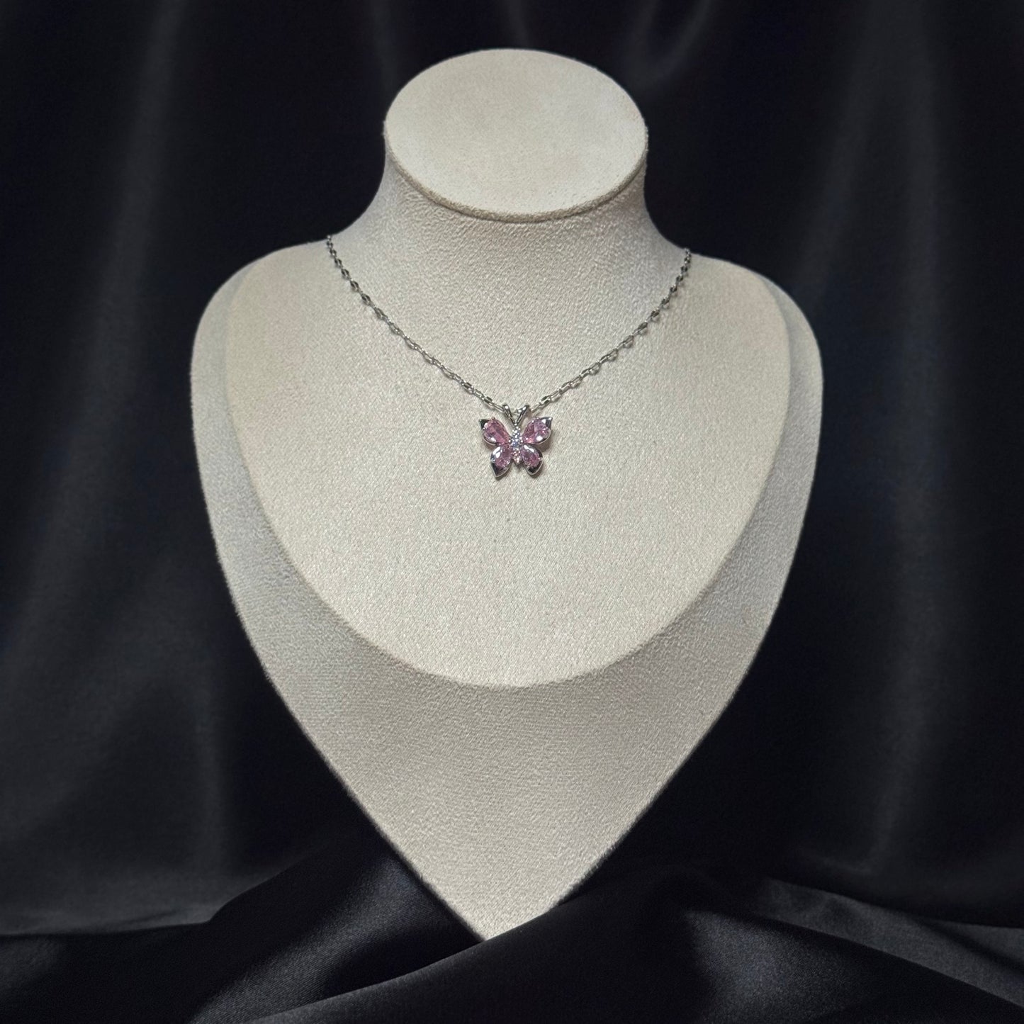 Silver Butterfly Necklace