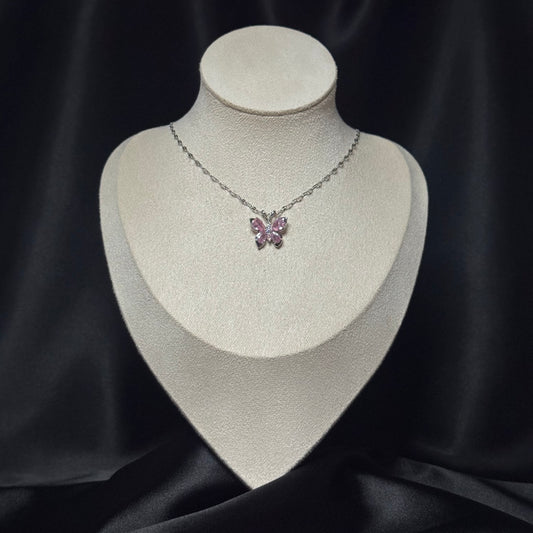 Silver Butterfly Necklace